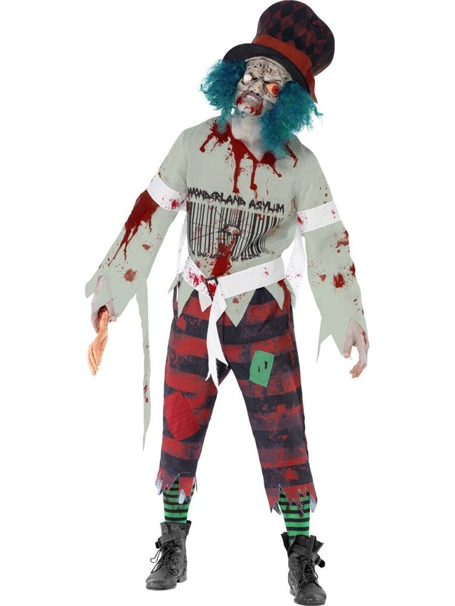 Zombie Hatter Halloween Fancy Dress Costume Size Large