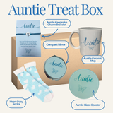 Auntie Butterfly Keepsake Bracelet & Mirror Blue Treat Box