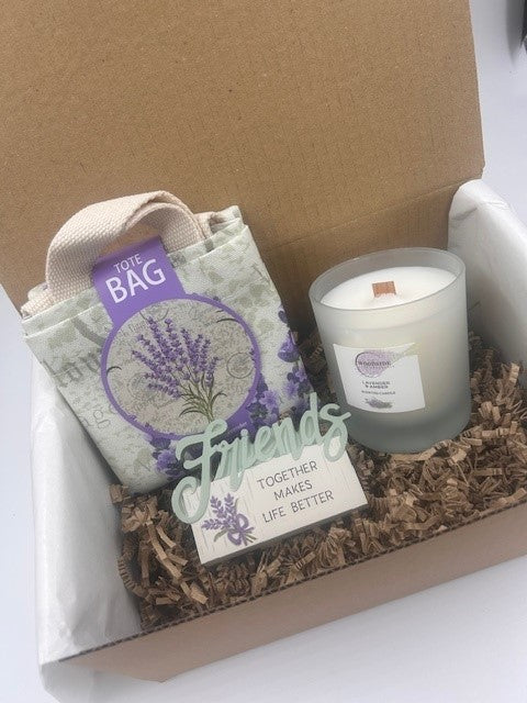 Friends - Lavender Home Fragrance Candle Treat Box Hamper	