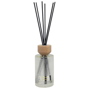 Desire Aroma Clear Ribbed Glass Reed Diffuser 500ml - Pomegranate Noir