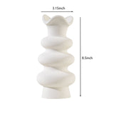 Woodside Home Living Modern White Ceramic Vase Set