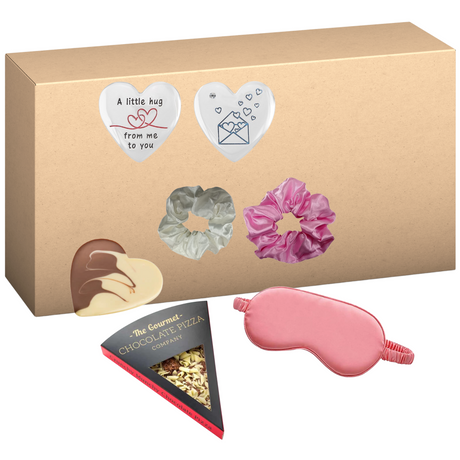 Pocket Charm Heart - Sending Hugs Crunchy Munchy Letterbox Treat Gift Box