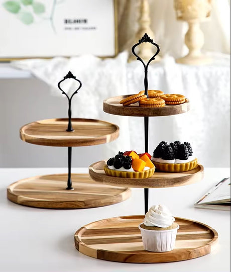 Rustic Wooden Cake Display Stand - Various Sizes