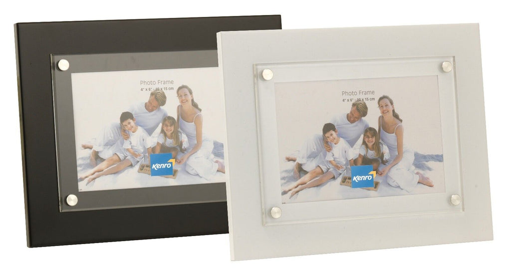 Kenro Strata Collection Modern Photo Frame Various Sizes - Black or White