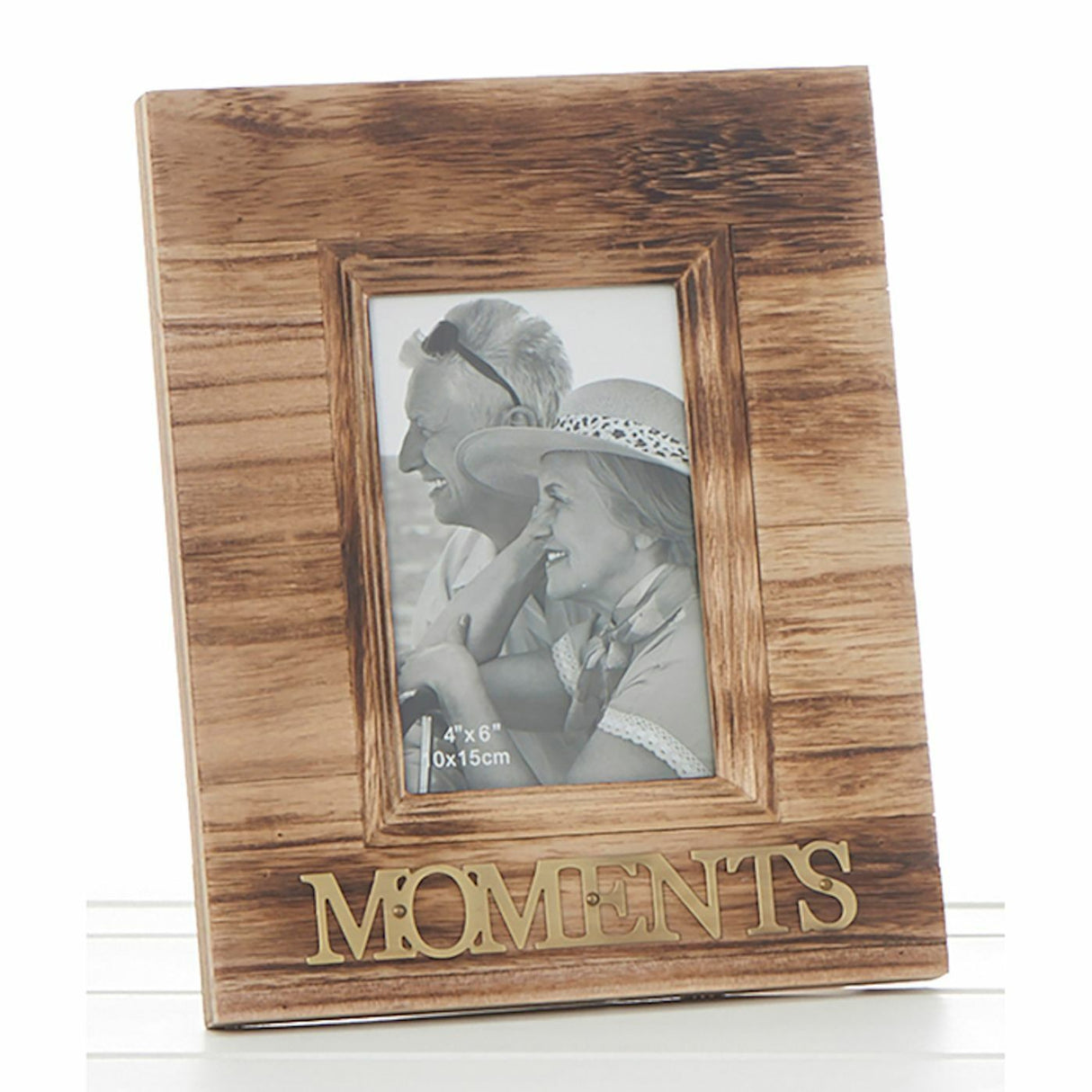 Weathered Wood Photo Frame 4" x 6" - Moments