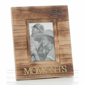 Weathered Wood Photo Frame 4" x 6" - Moments