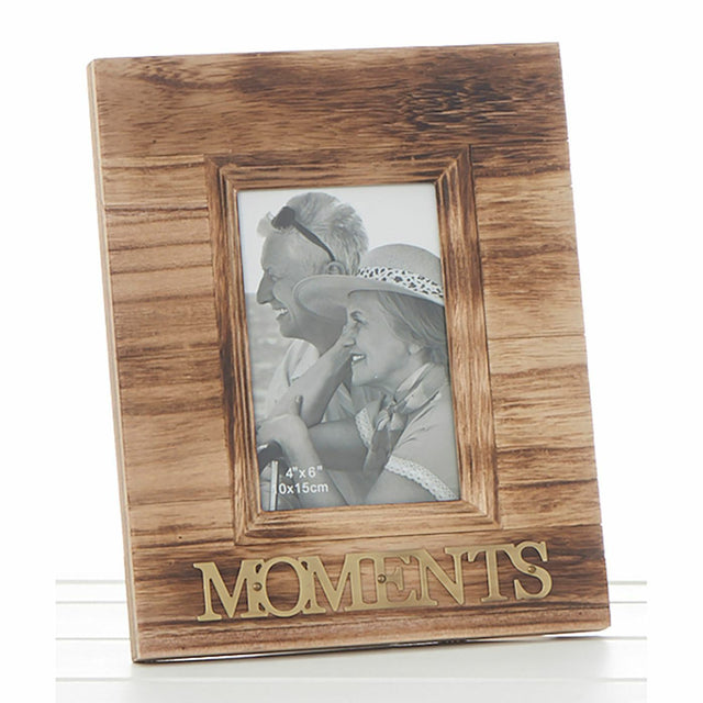 Weathered Wood Photo Frame 4" x 6" - Moments
