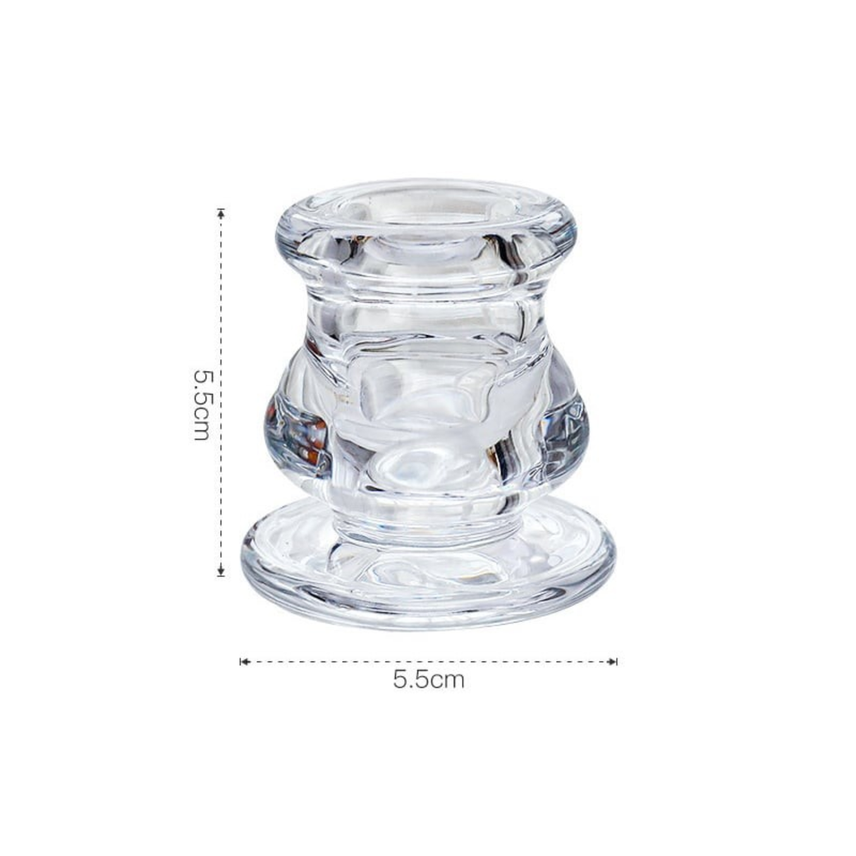 Woodside Home Living Clear Glass Candlestick Holders  - Various Sets