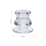 Woodside Home Living Clear Glass Candlestick Holders  - Various Sets
