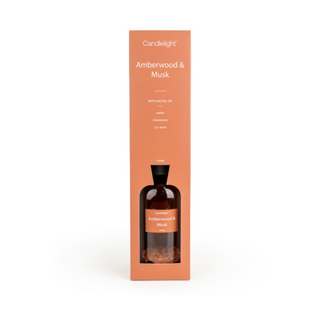Candlelight 1000ml Luxury Reed Diffuser Amberwood & Musk