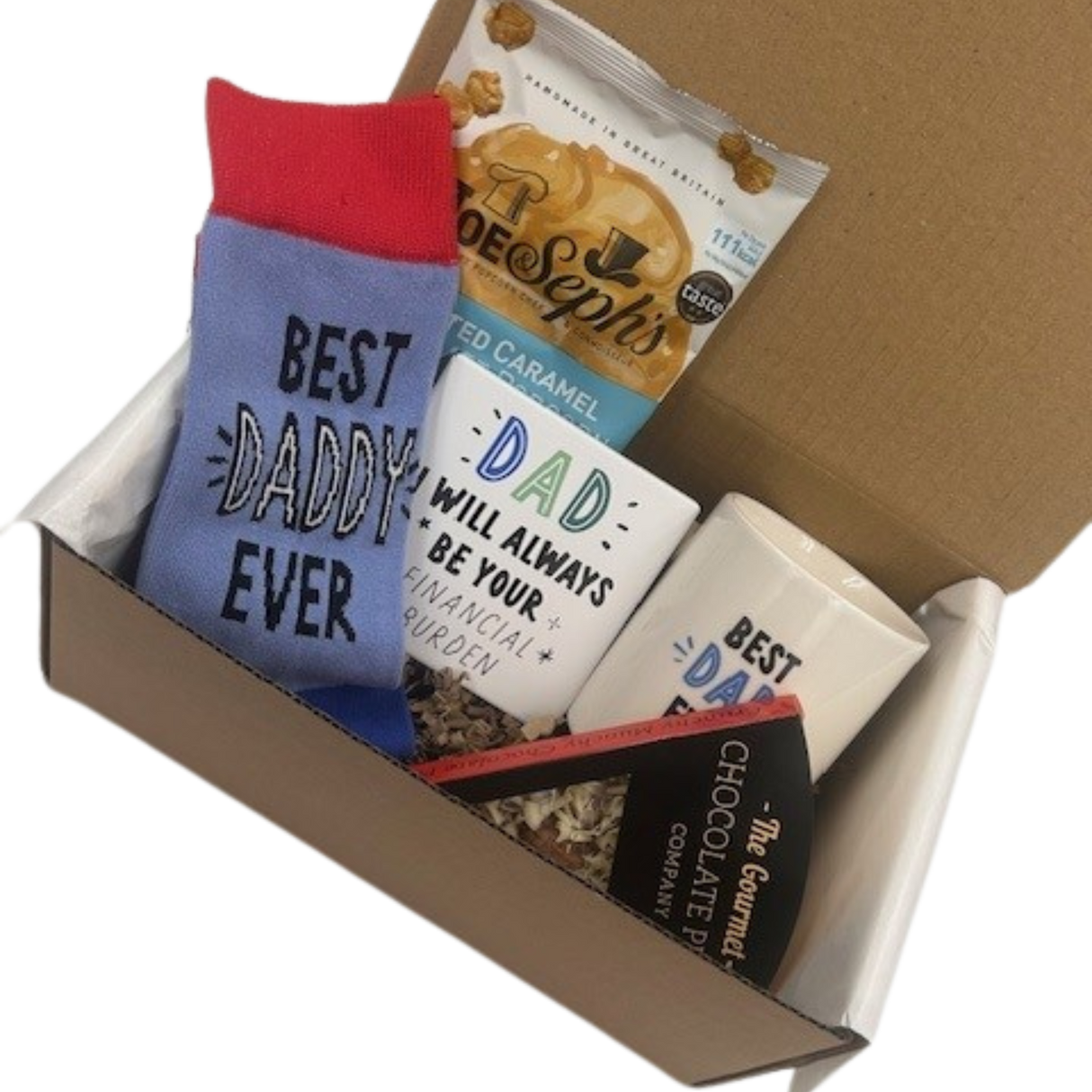 Daddy Treat Gift Box - Socks Mug Coaster Set