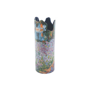 Silhouette D’Art Monet Irises in Garden Vase