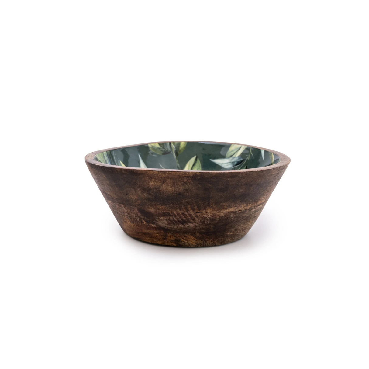 Handcrafted Lemons & Leaves Mango Wooden Bowl 20cm
