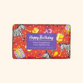 The English Soap Company Occasions Soap Bar - Happy Birthday (Pink Grapefruit)