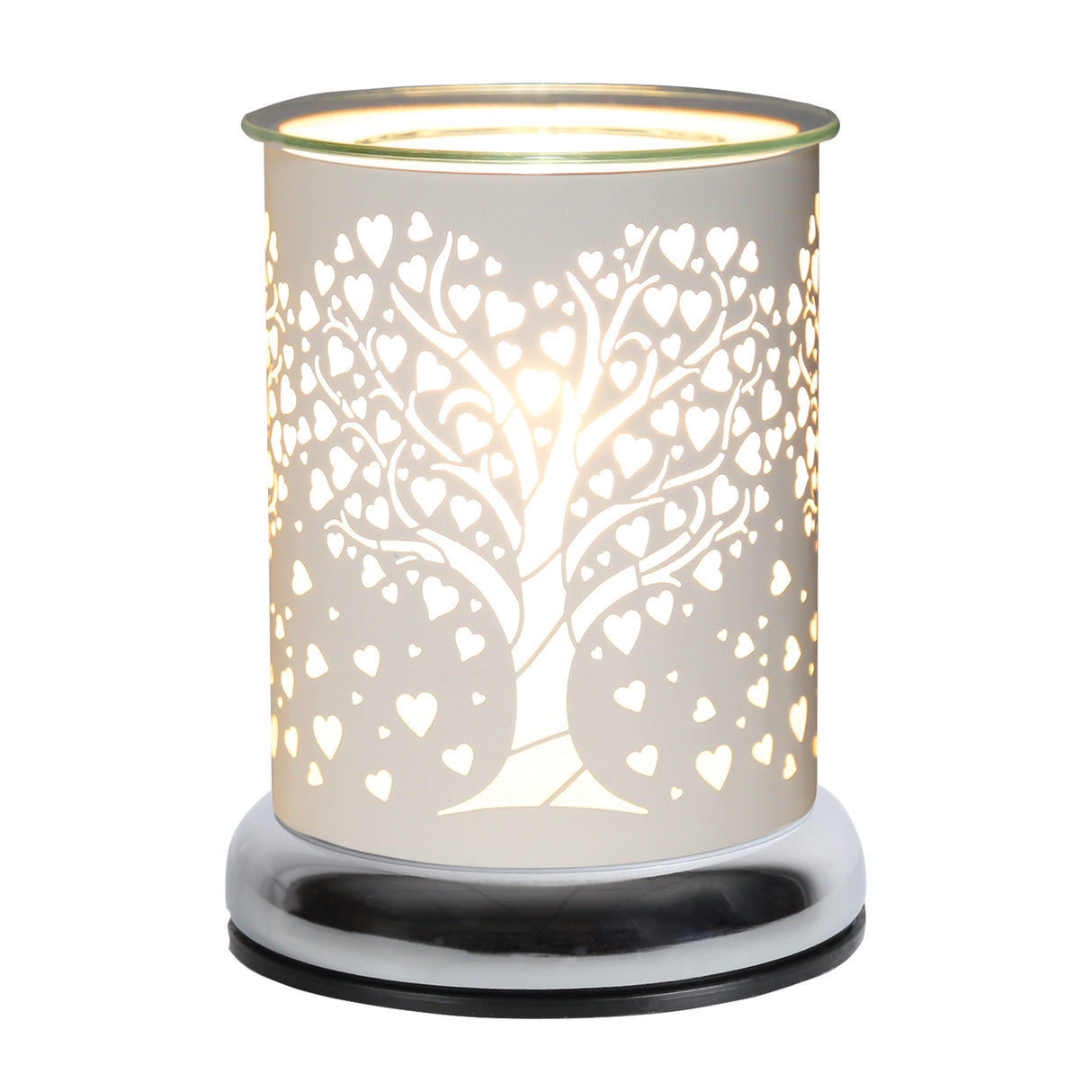 Aroma Electric Wax Melt Burner Touch Heart Tree Design - Various Colours