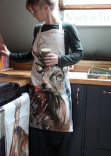 Meg Hawkins Cotton Apron & Tea Towel Set - Stag