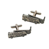 English Pewter Cufflinks - Fire Engine