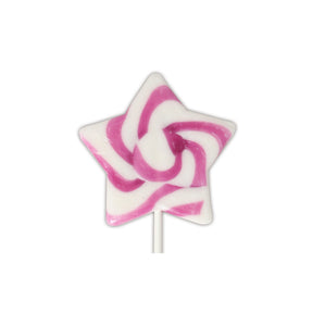 Cherry Pie The Natural Candy Shop Swirl Star Lollipop