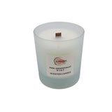 Woodside Home Fragrance Wooden Wick Glass Scented Candle - Pink Grapefruit & Lily