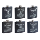Ultimate Man Gift Hip Flask - Various Designs