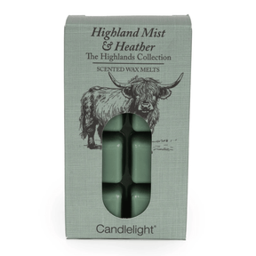 Candlelight Highland Cow 8 Pack Wax Melts - Highland Mist