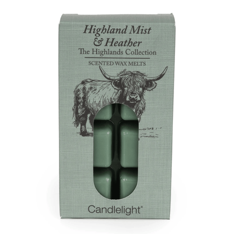Candlelight Highland Cow 8 Pack Wax Melts - Highland Mist