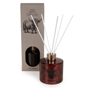 Candlelight Highland Cow 200ml Reed Diffuser - Scottish Raspberry