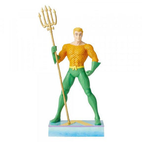 dc comics by jim shore king of the seven seas (aquaman) silver age figurine