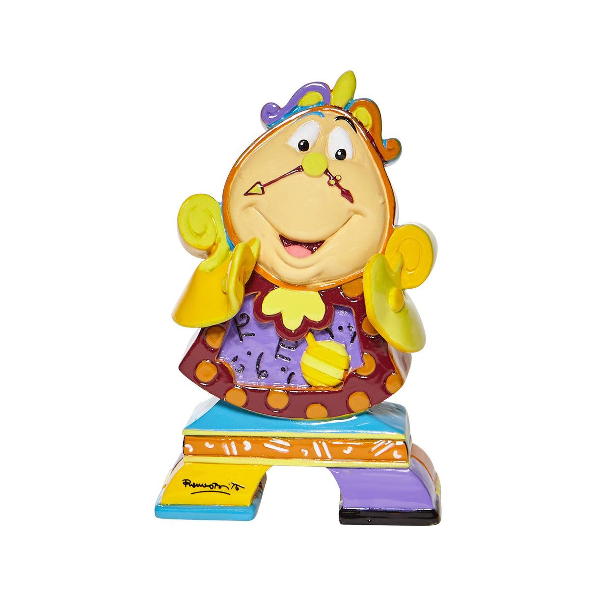 Disney Britto Cogsworth Mini Figurine