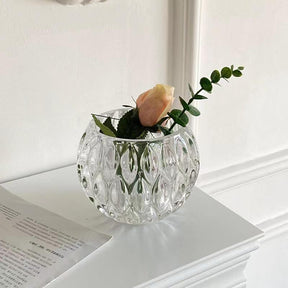 Teardrop Glass Candle Holder Clear Make Up Brush Wedding Home Decor Gift