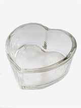 Heart Shaped Glass Dish - Clear