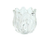 Glass Tulip Flower Candle Holders - Clear or Gold