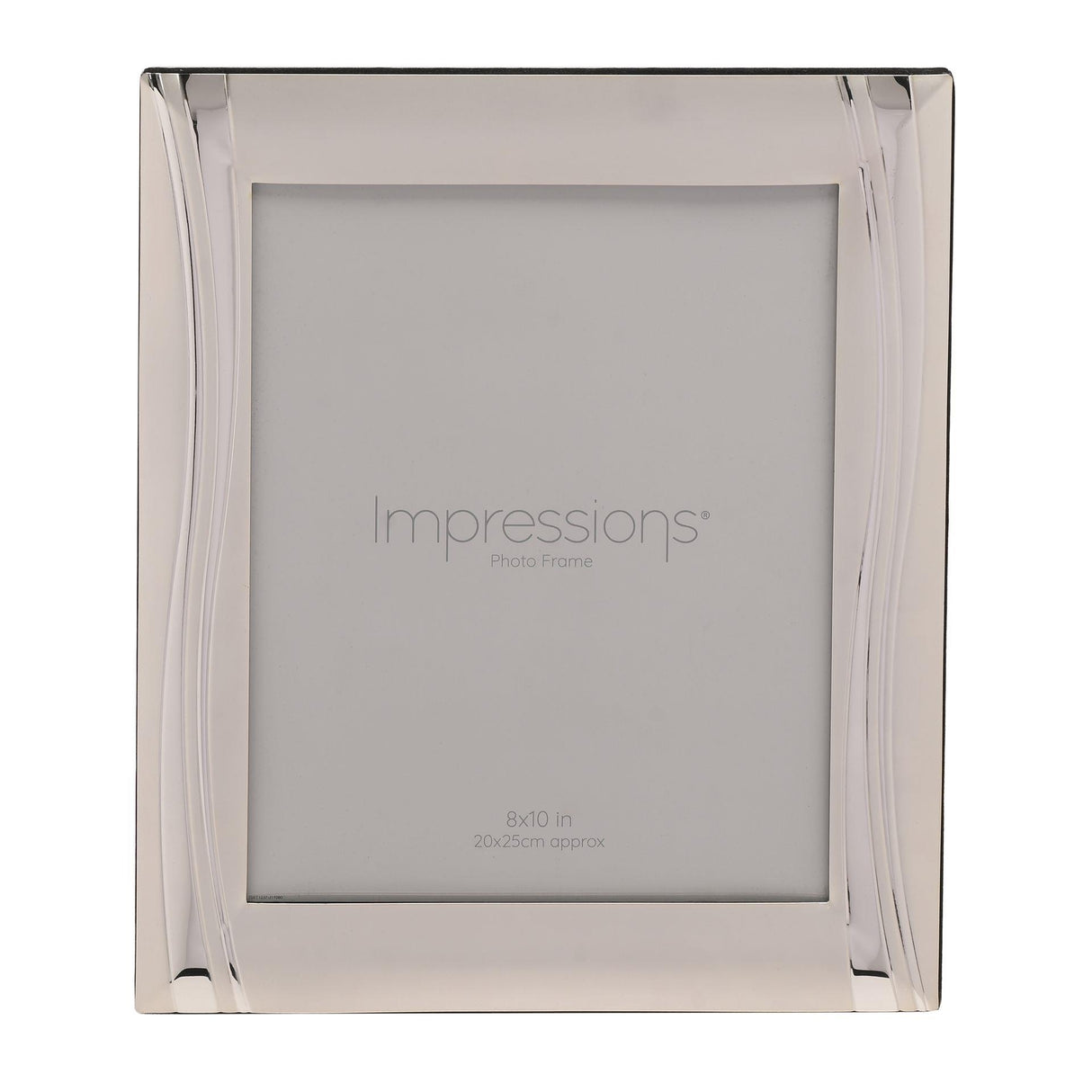 Impressions Satin Finish Silver Plated Wavy Photo Frame - Various Sizes