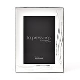 Impressions Satin Finish Grass Blade Silver Plated Photo Frame - Various Sizes