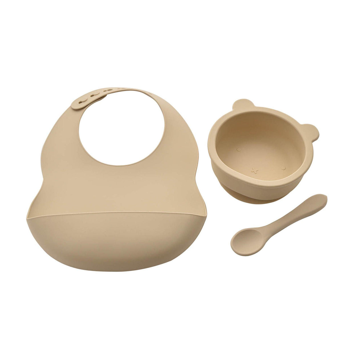 Bambino Silicone Feeding Set Bib Bowl & Spoon