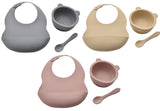 Bambino Silicone Feeding Set Bib Bowl & Spoon - Crusader Gifts