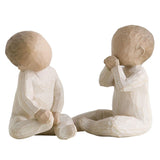 Willow Tree Figurines Set Siblings - Sister with Twin Babies