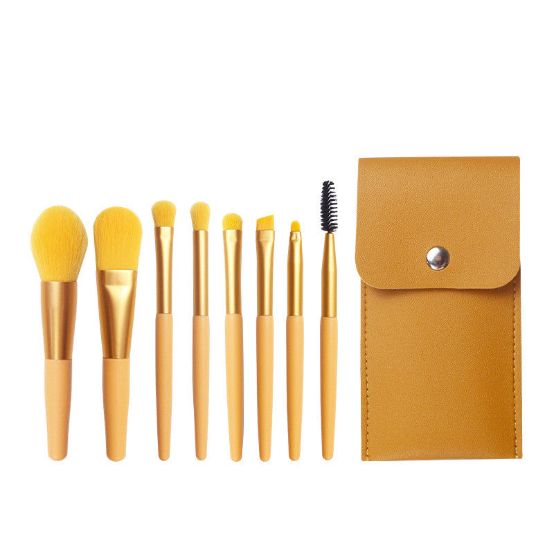 Makeup Brush Case with 8 Brushes - Various Colours