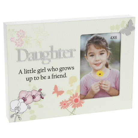 Reflections Floral Photo Frame 4x6" - Daughter or Friends