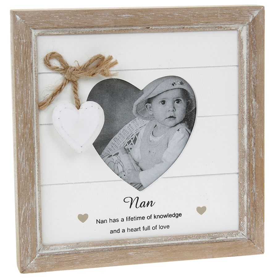 Provence Message Heart Photo Frame - Nan