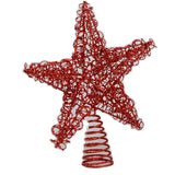 Christmas Tree Topper - Red Gold or Silver Wire