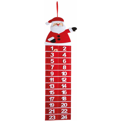 Advent Calendar - Felt Snowman or Santa with Numbered Pockets