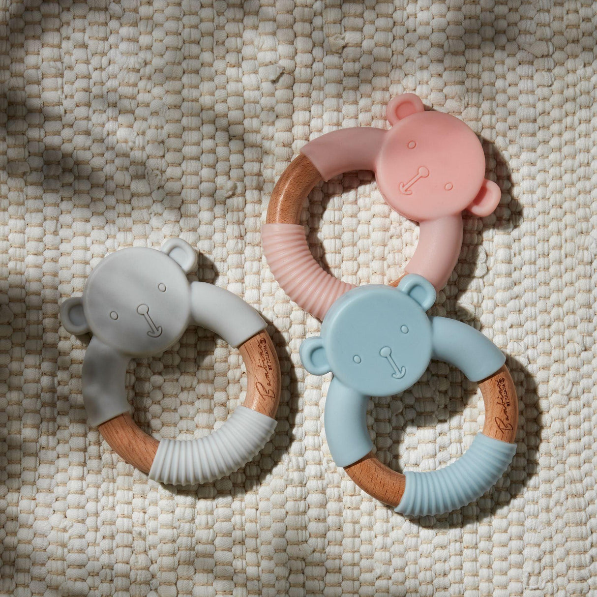 Bambino Elephant & Teddy Bear Teething Toys - Crusader Gifts