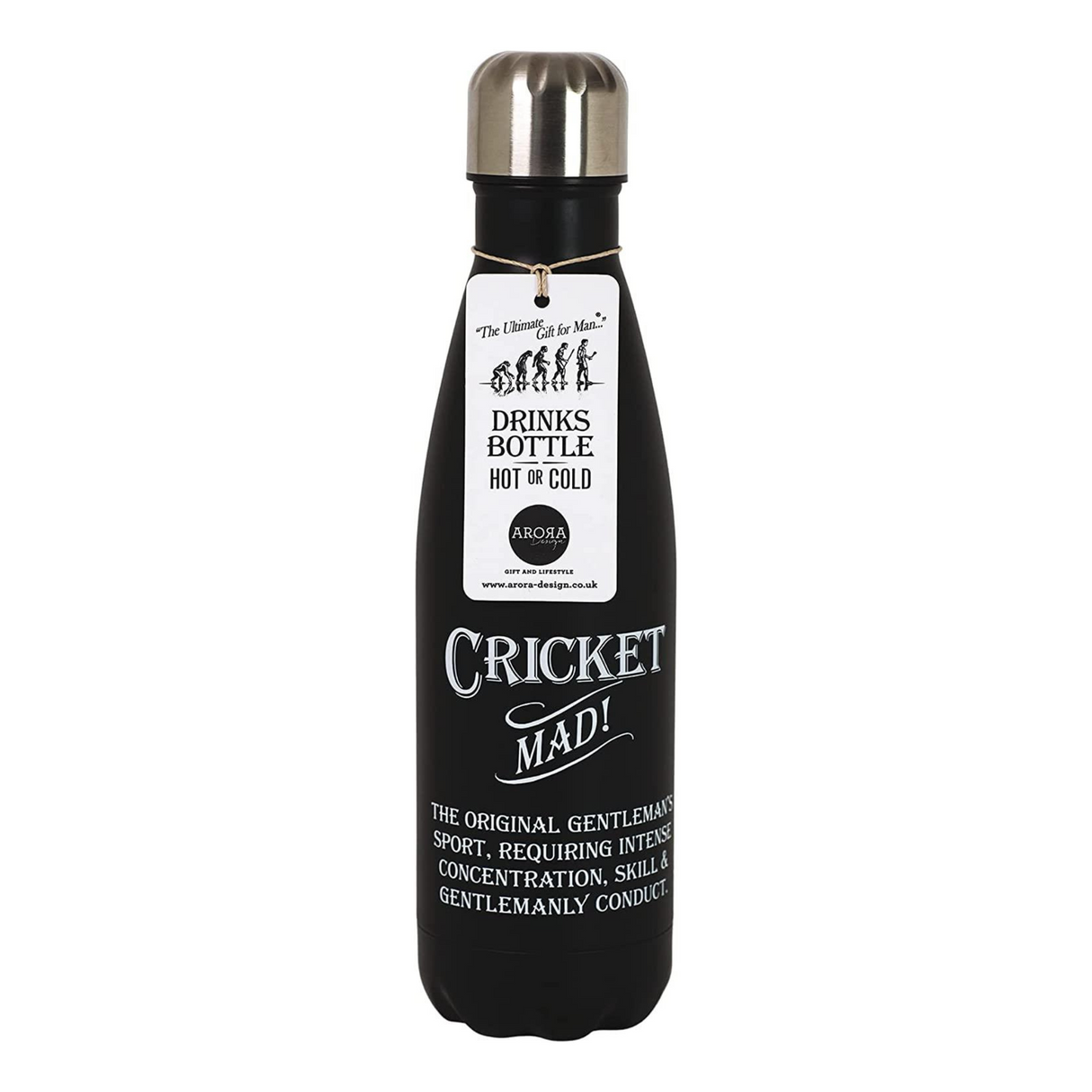 Ultimate Man Gift Water Bottle - Cricket