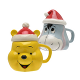 Disney Winnie the Pooh 3D Christmas Mug - Eeyore or Winnie the Pooh