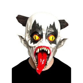 Fancy Dress Mask Black Eyed Evil Clown Mask