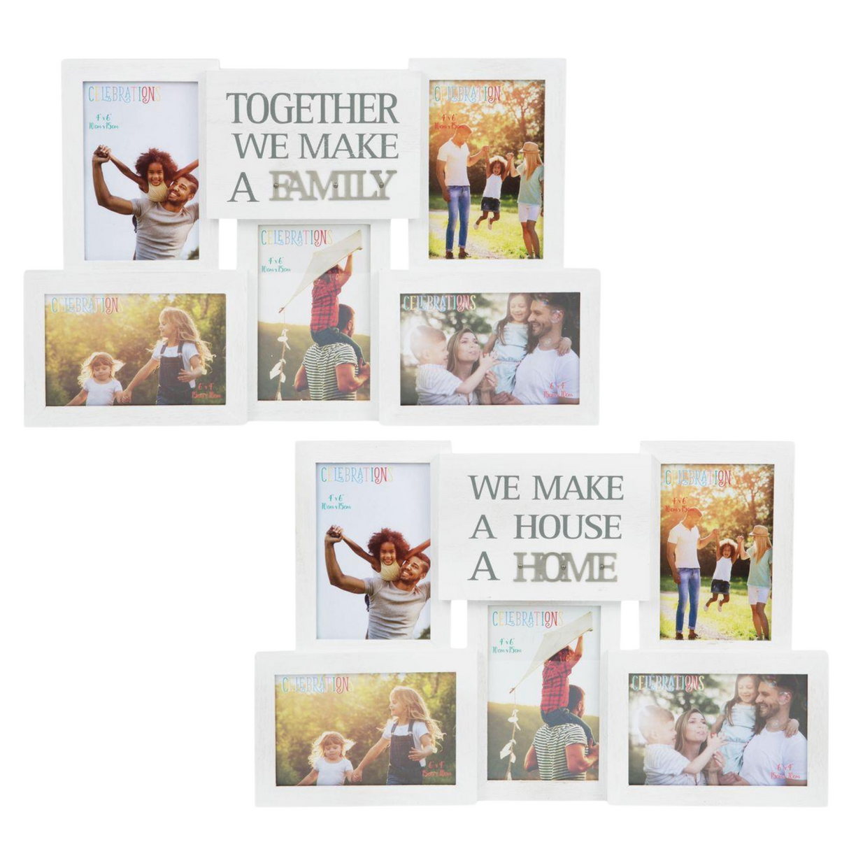 Celebrations Collage Photo Frame with Metal Wording