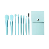 Makeup Brush Case with 8 Brushes - Various Colours