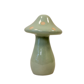 Ceramic Pale Green Mushroom large