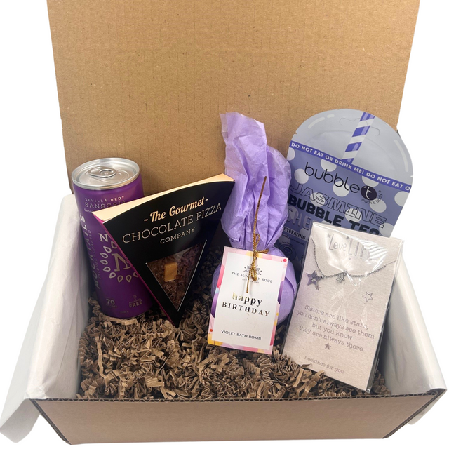 Sister - Women's Girl's Purple Birthday Gift Treat Box